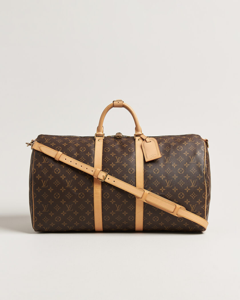 Louis Vuitton Pre-Owned Keepall 55 Bandouliére Monogram – Ruskea