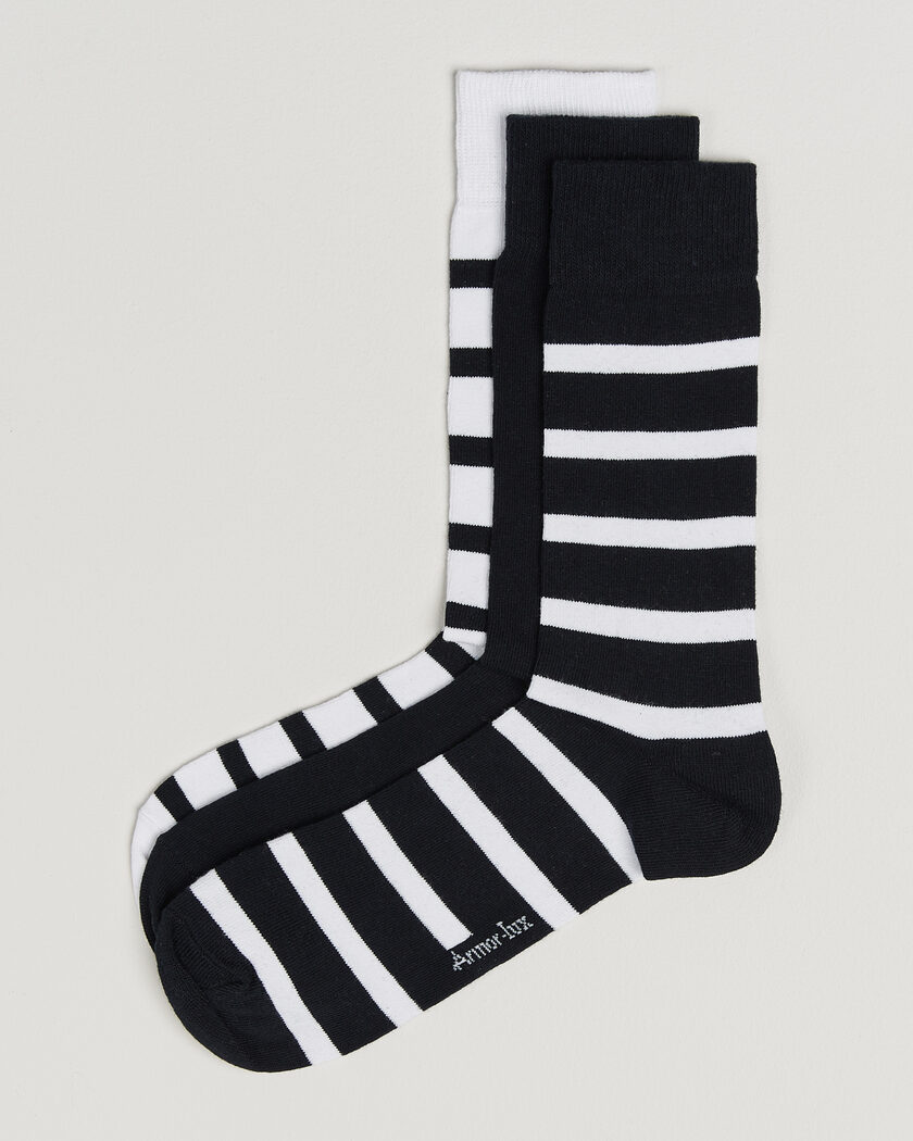 Armor-lux 3-Pack Loer Socks Rich Navy/White – Sininen