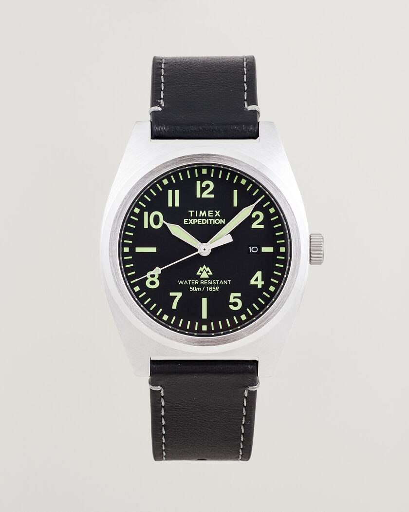Timex Expedition North Capstone Leather Strap 39mm Black Dial – Musta