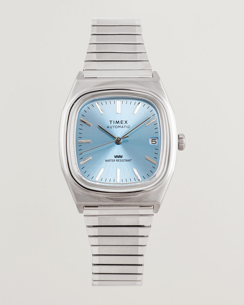 Timex 1983s Automatic Reissue 34mm Ice Blue Dial – Sininen