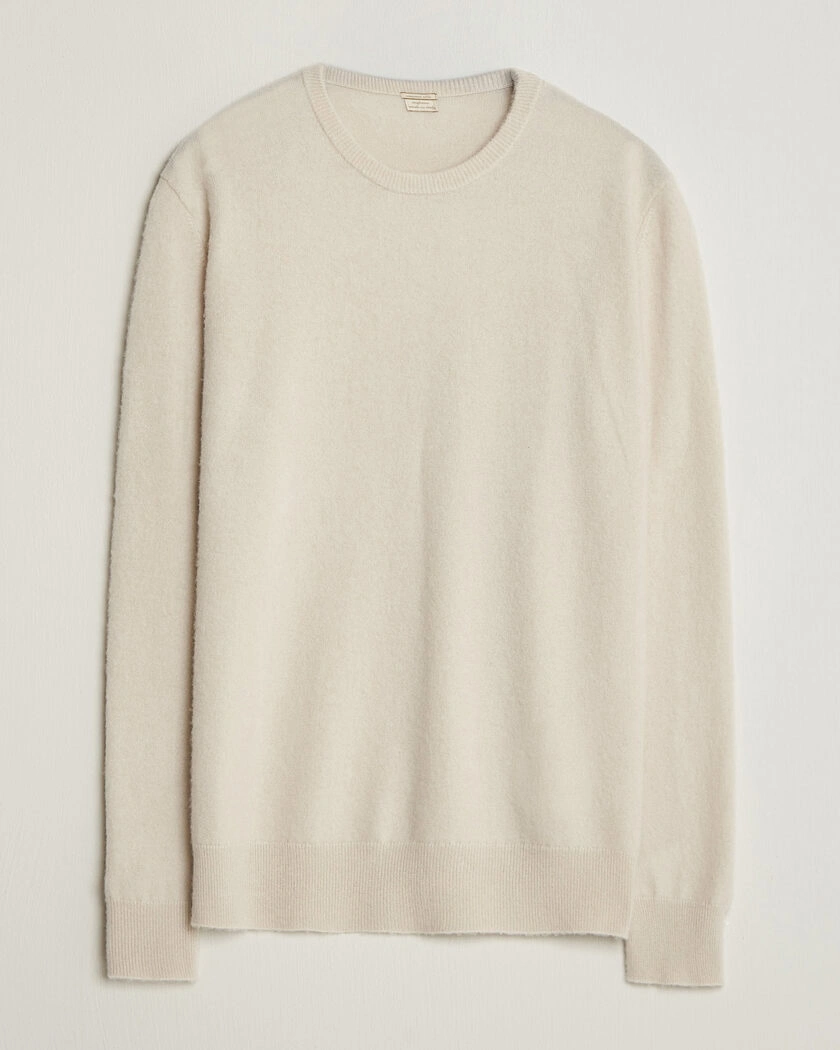 Massimo Alba Kane Brushed Cashmere Sweater Magnolia – Beige