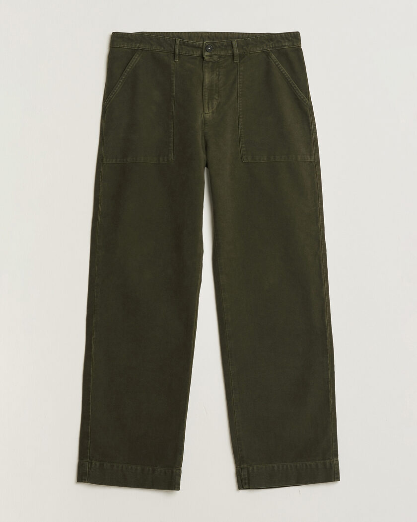 Massimo Alba Regata Moleksine Pants Forest Night – Vihreä