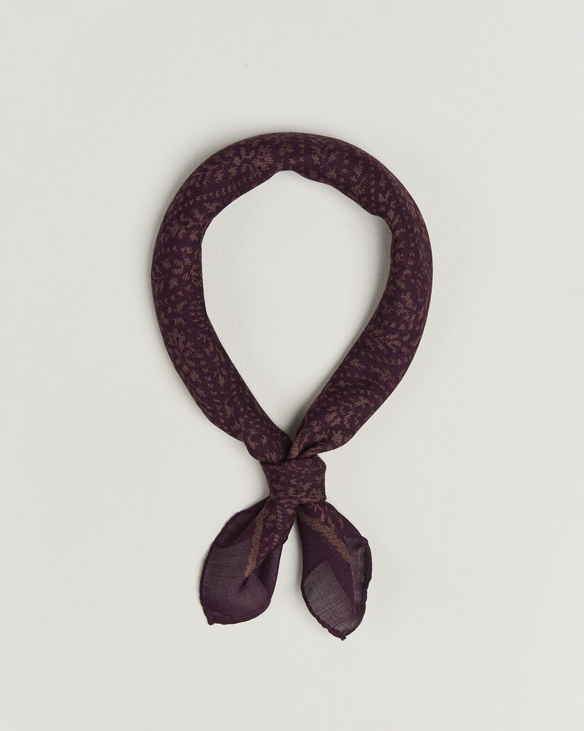 Massimo Alba Cashmere/Silk Bandana Burgundy – Punainen