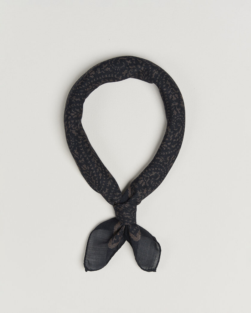 Massimo Alba Cashmere/Silk Bandana Navy – Sininen