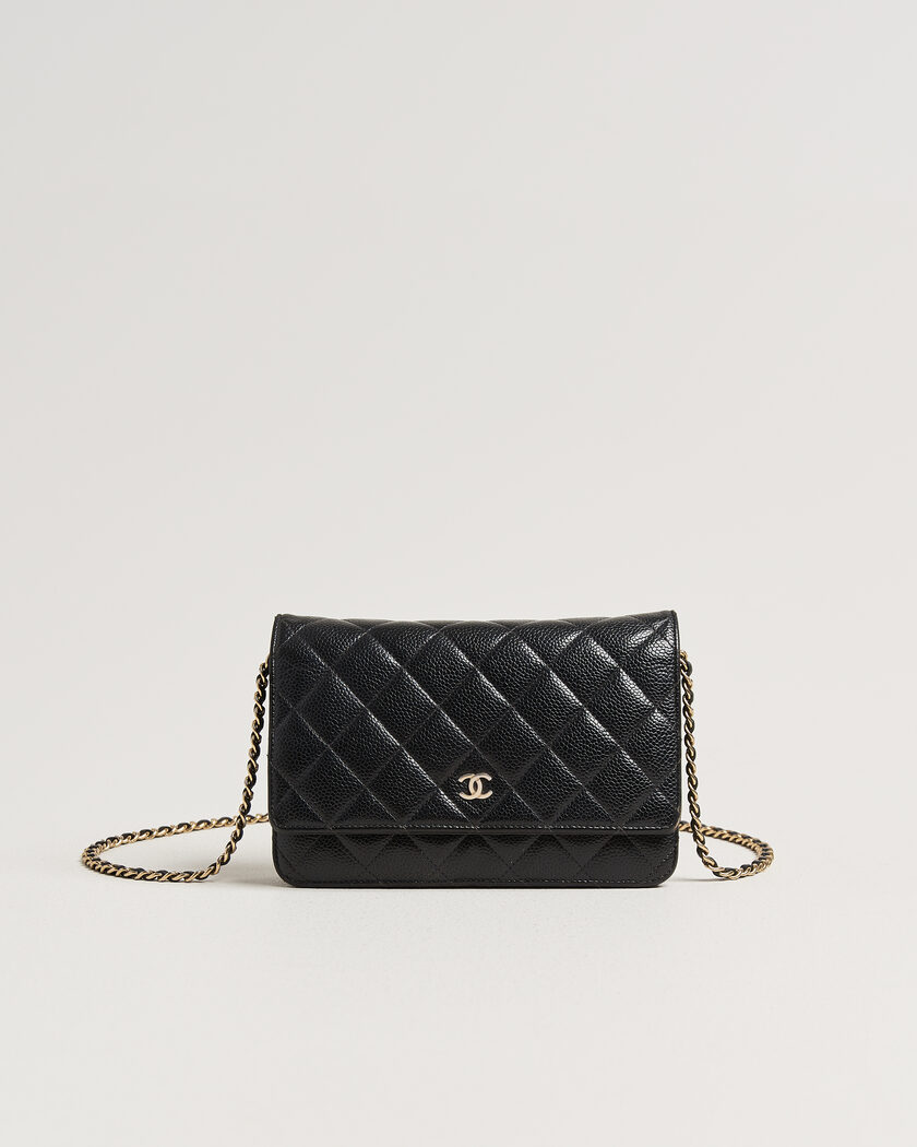 Chanel Pre-Owned Wallet On Chain Caviar Leather Black – Musta