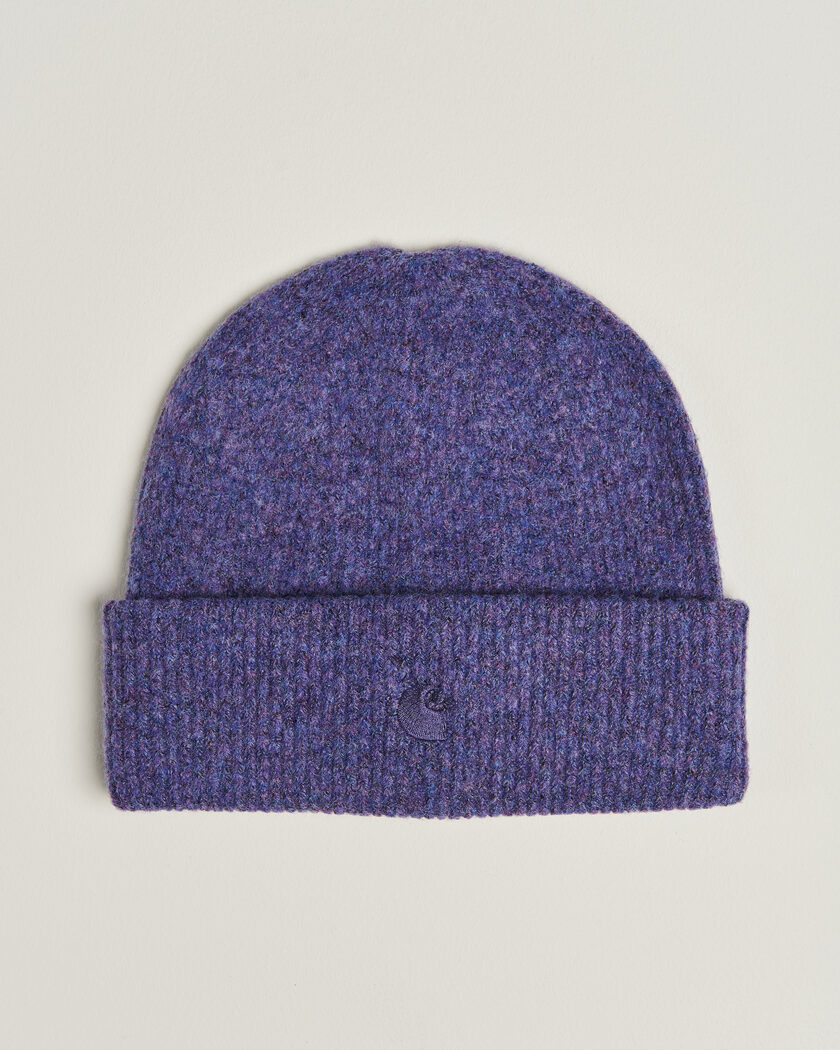 Carhartt WIP Curtis Tonal Logo Beanie Shady Purple – Liila