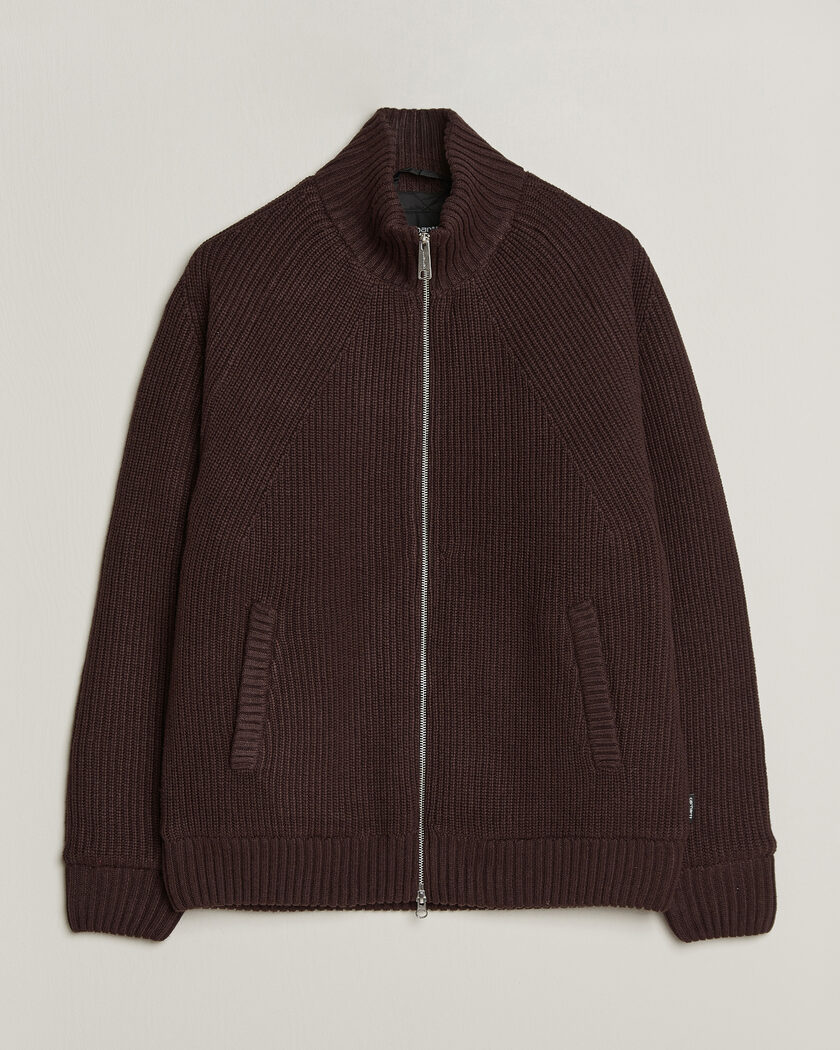 Carhartt WIP Bandley Padded Wool Mix Full Zip Palisander Brown – Ruskea