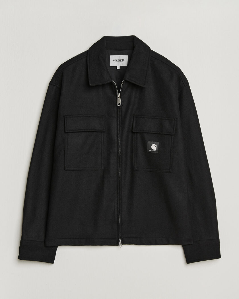 Carhartt WIP Atoka Wool Zip Shirt Jacket Black – Musta