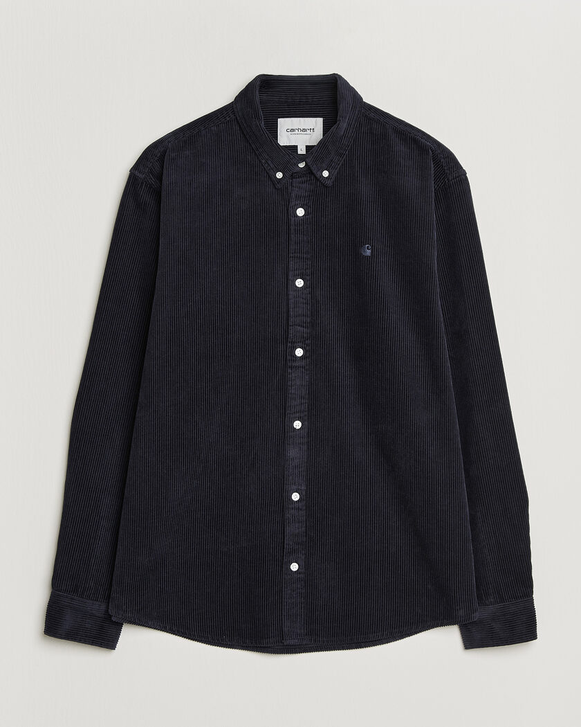 Carhartt WIP Madison Cord Shirt Dark Navy – Sininen