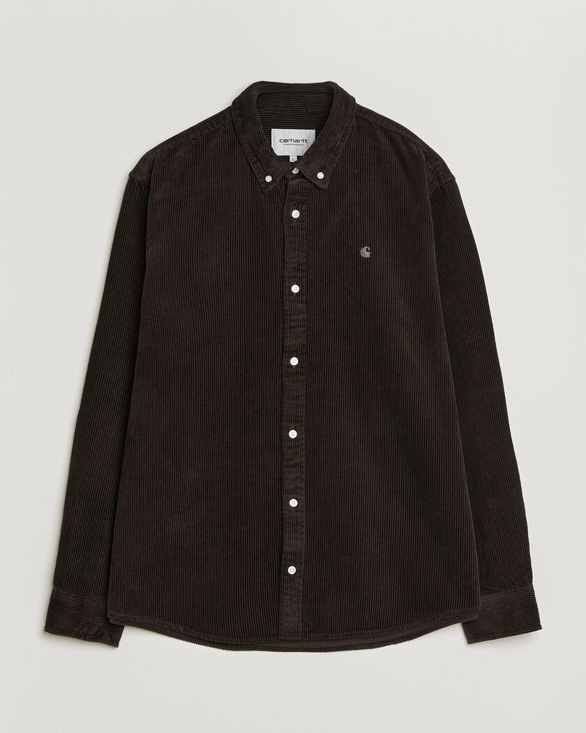 Carhartt WIP Madison Cord Shirt Tobacco – Ruskea