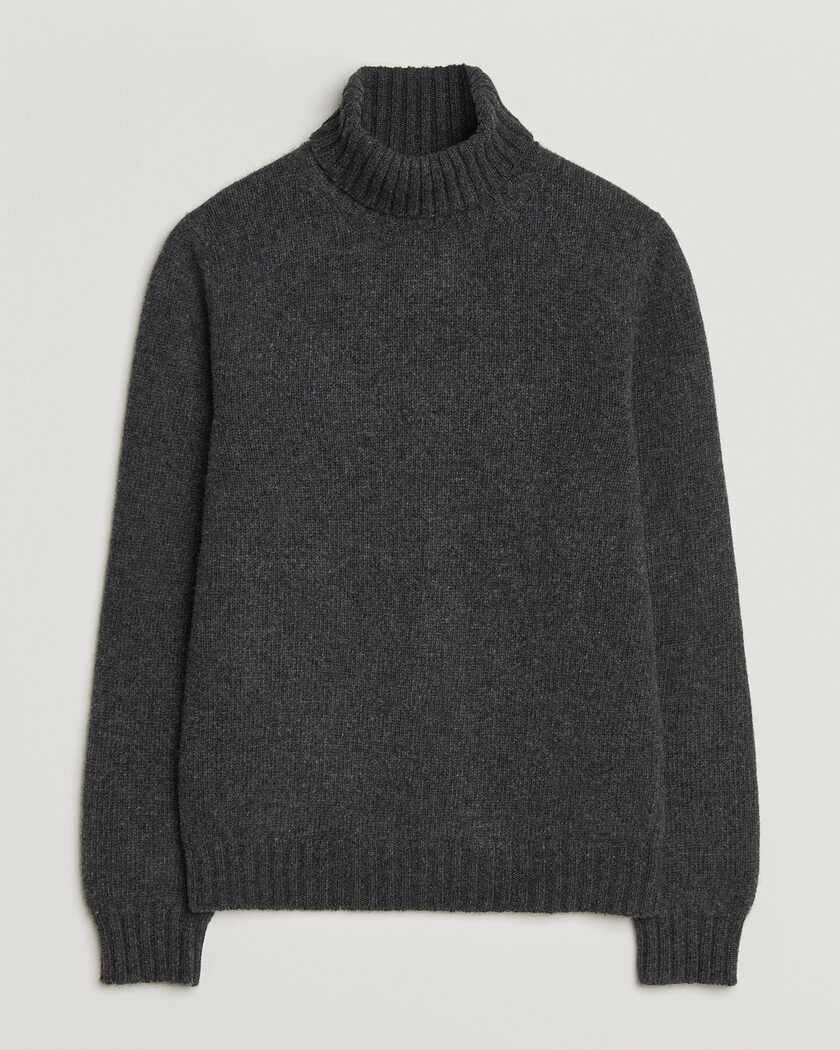 Fedeli Wool/Cashmere Rollneck Anthracite – Harmaa