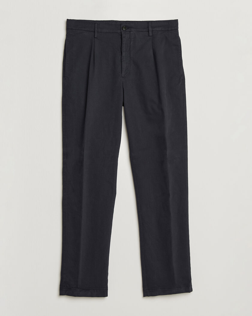 Canali Cotton/Cashmere Chinos Navy – Sininen