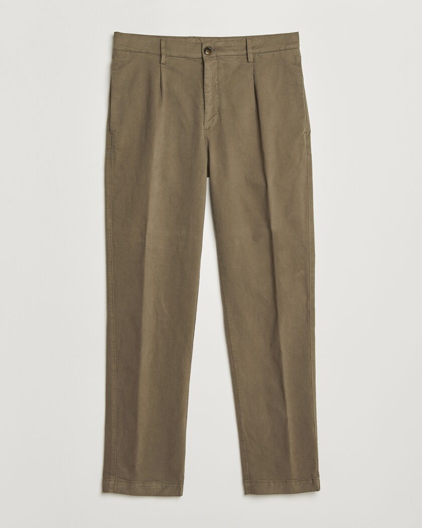 Canali Cotton/Cashmere Chinos Taupe – Ruskea