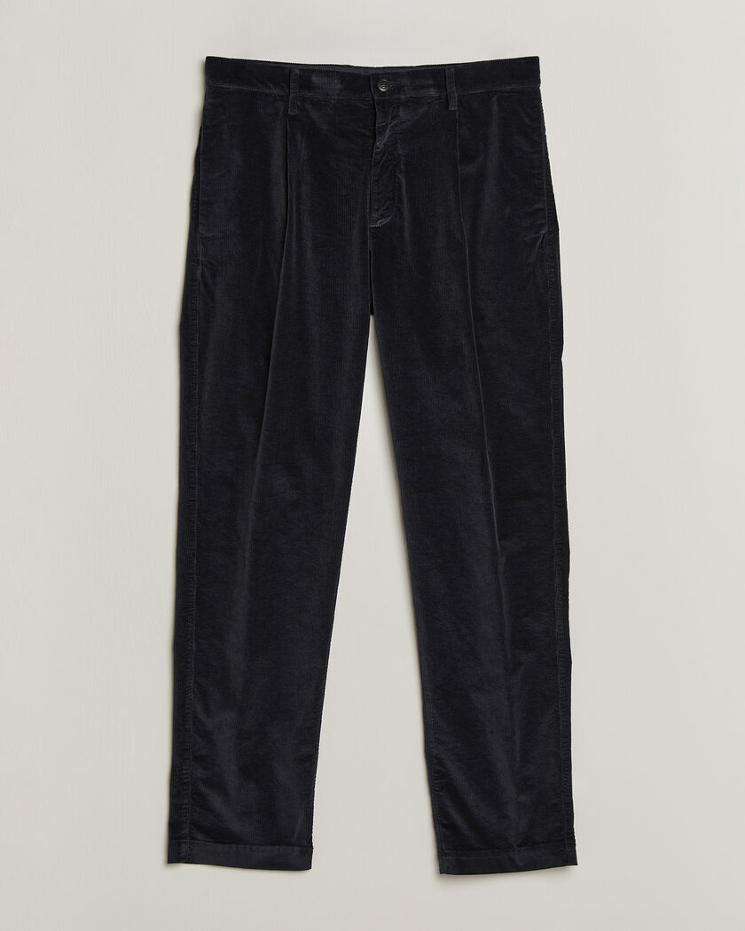 Canali Comfort Corduroy Pants Navy – Sininen