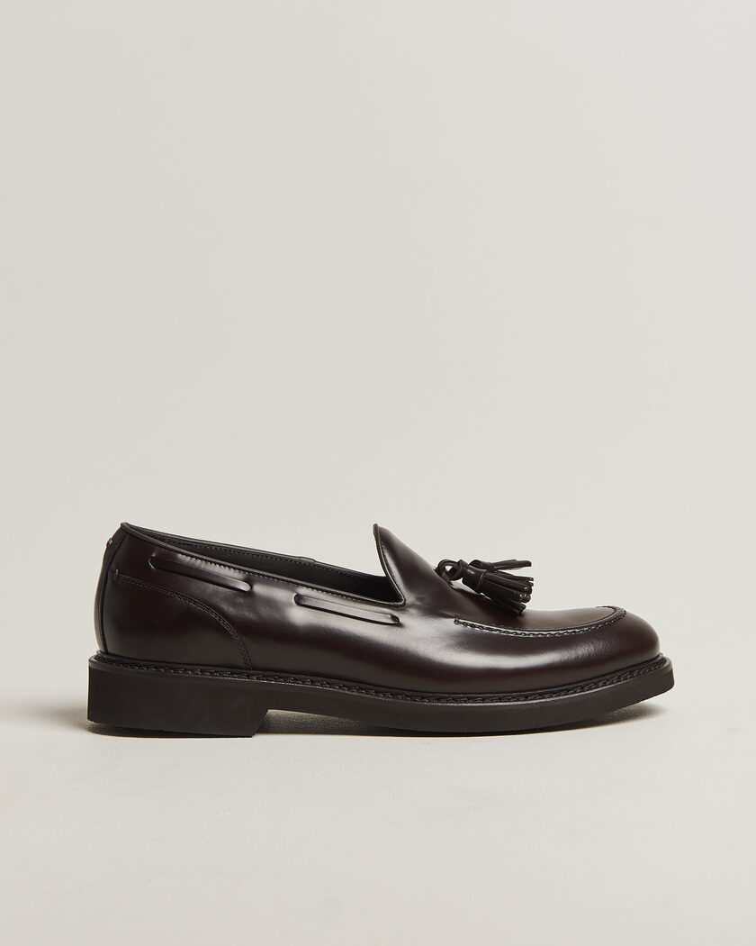Canali Tassel Loafers Dark Brown Calf – Ruskea