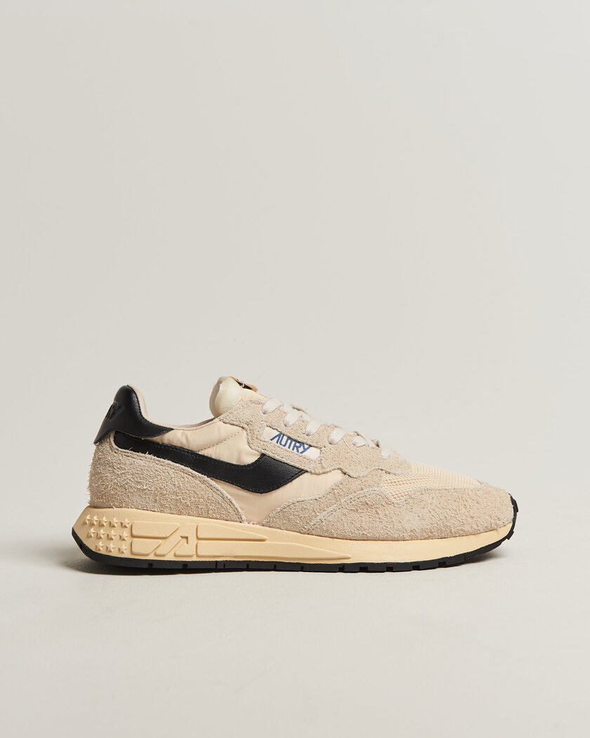 Autry Reelwind Running Sneaker Ecru/Black – Beige