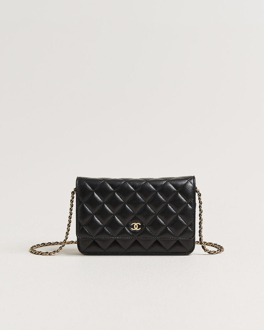 Chanel Pre-Owned Wallet On Chain Caviar Leather Black – Musta
