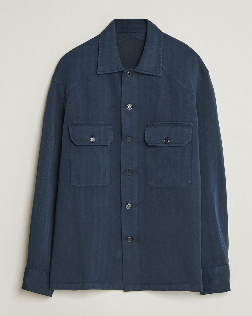 Ralph Lauren Purple Label Long Sleeve Shirt Racing Navy – Sininen