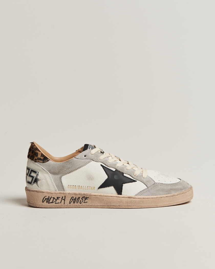 Golden Goose Ball Star Sneakers White/Grey – Valkoinen