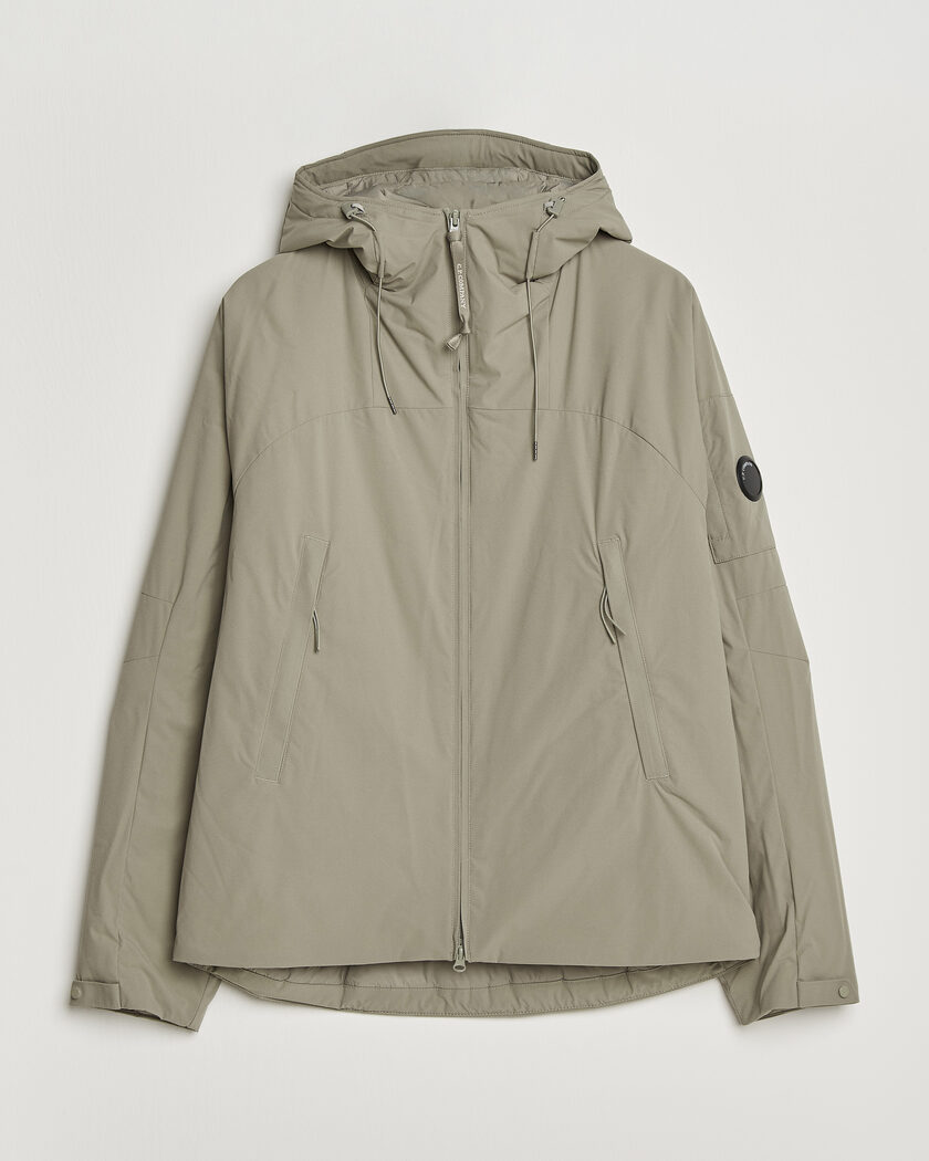 C.P. Company Pro-Tek Lightweight Padded Hood Jacket Light Grey – Harmaa