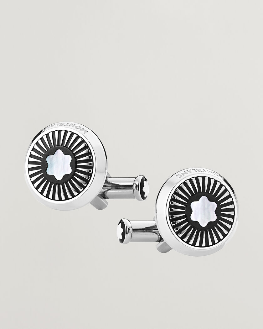 Montblanc Ray Pattern Mother-of-Pearl Snowcap Cufflinks – Hopea