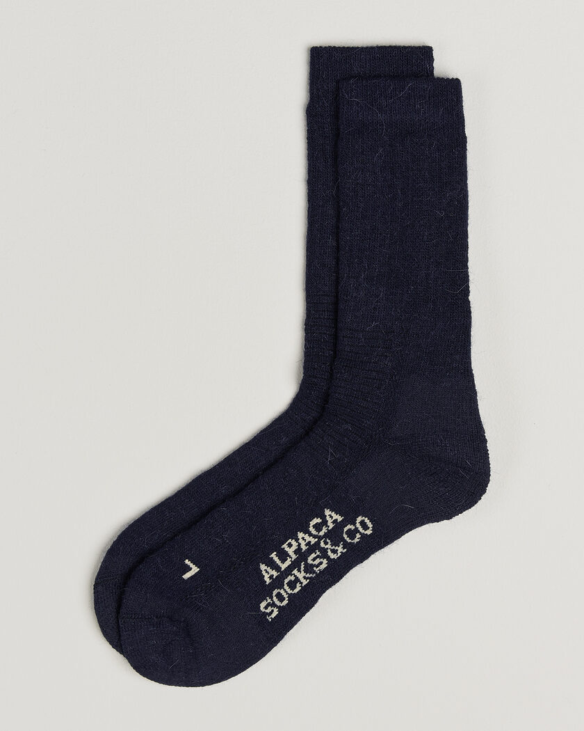 Alpacasocks & Co 2-Pack Heavy Alpacka Wool Socks Navy – Sininen