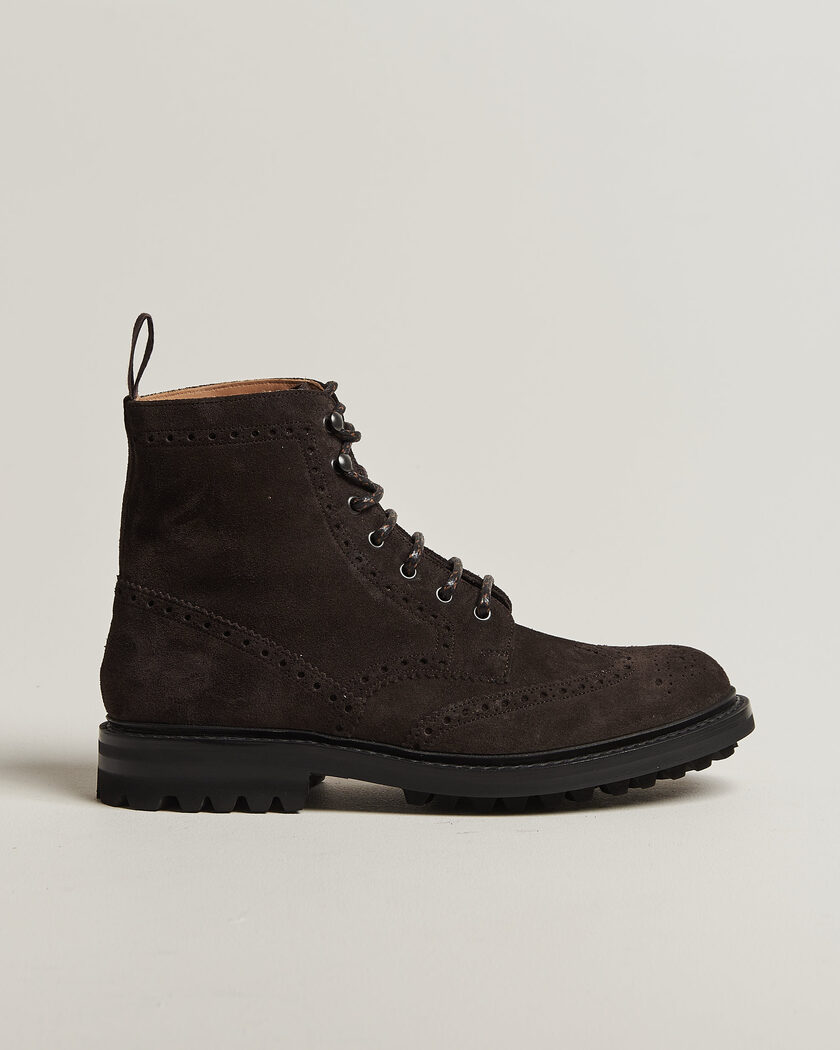 Church's Mc Farlane Country Boots Ebony Suede – Ruskea