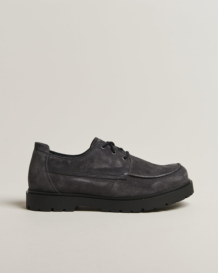 BIRKENSTOCK Highwood Moc Lace Charcoal Suede – Harmaa