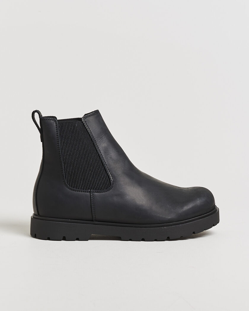 BIRKENSTOCK Highwood Oiled Leather Chelsea Boot Black – Musta