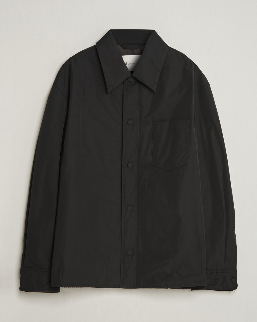 AMI Padded Shirt Jacket Black – Musta