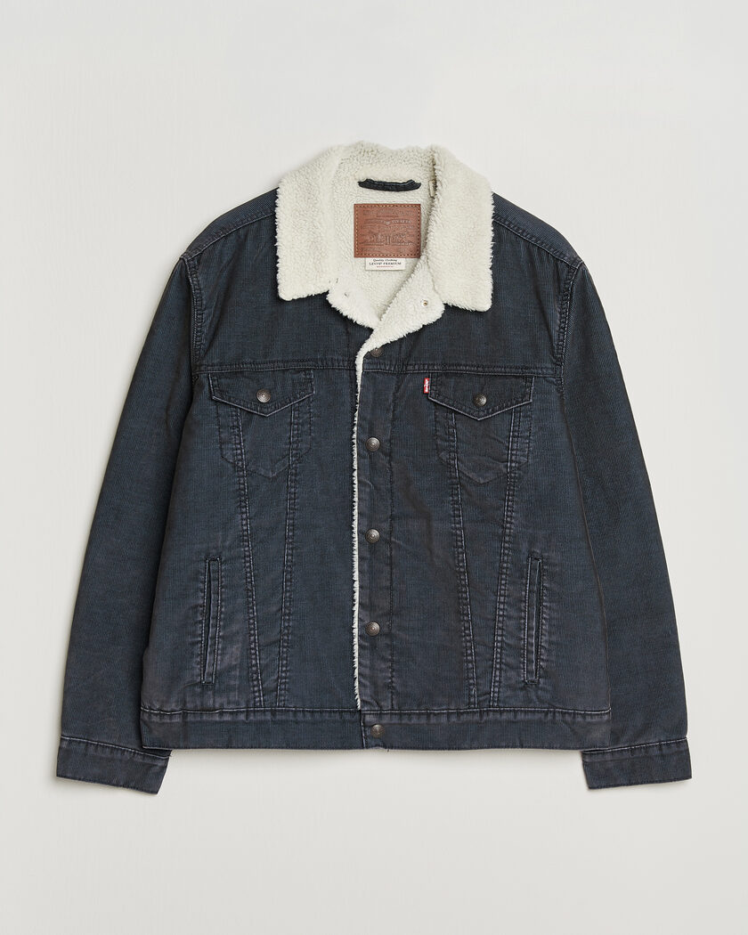 Levi's Type 3 Sherpa Trucker Worn-In Delft Steelhead – Harmaa