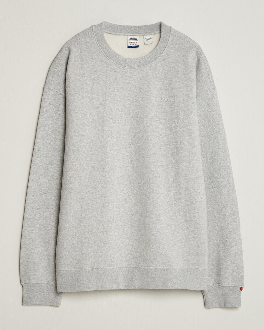 Levi's Authentic Crew Neck Sweatshirt Light Grey Heather – Harmaa