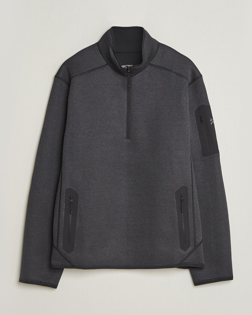 Arc'teryx Covert Half Zip Black Heather – Musta