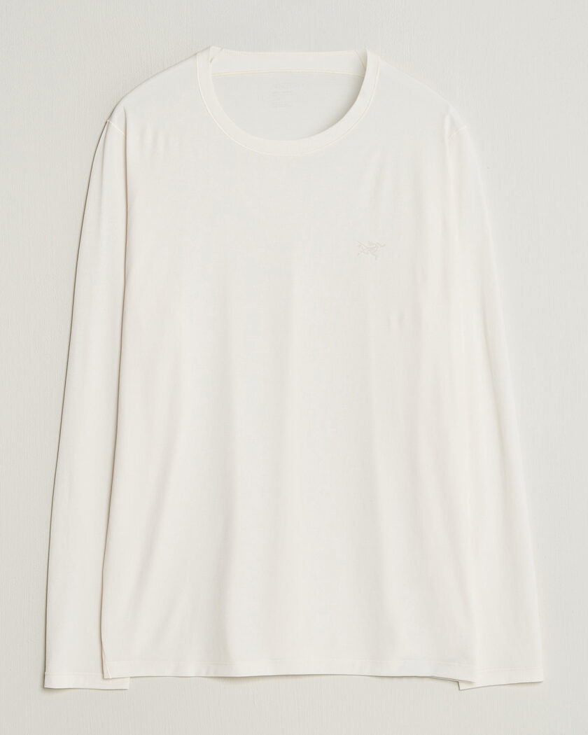 Arc'teryx Cormac Long Sleeve T-Shirt Arctic Silk – Valkoinen