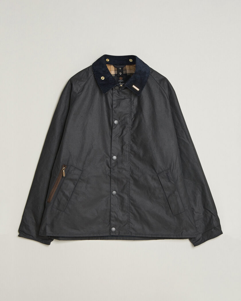  Barbour Lifestyle Icons Transport Wax Jacket Navy – Sininen