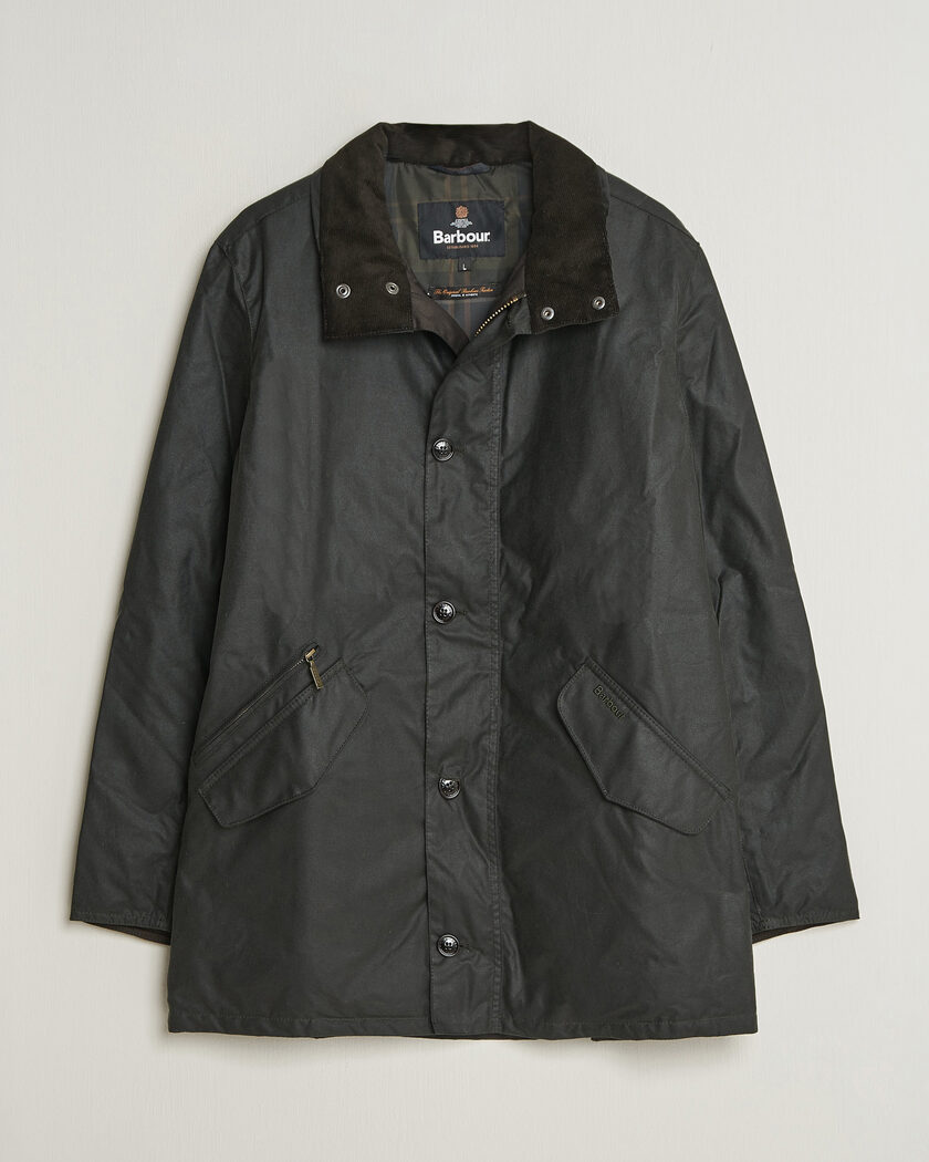 Barbour Lifestyle Modern Powell Wax Jacket Sage – Vihreä