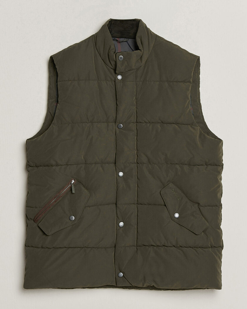 Barbour Lifestyle Powell Puffer Gilet Dark Sage – Vihreä