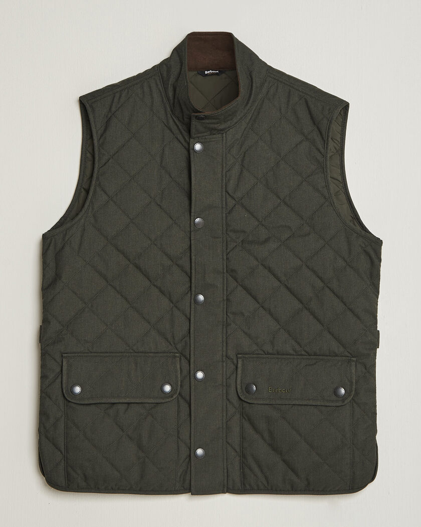 Barbour Lifestyle Lux Lowerdale Gilet Dark Sage – Vihreä