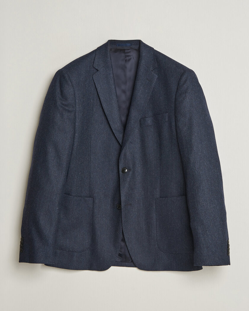 Barbour Lifestyle Fairford Herringbone Blazer Navy – Sininen