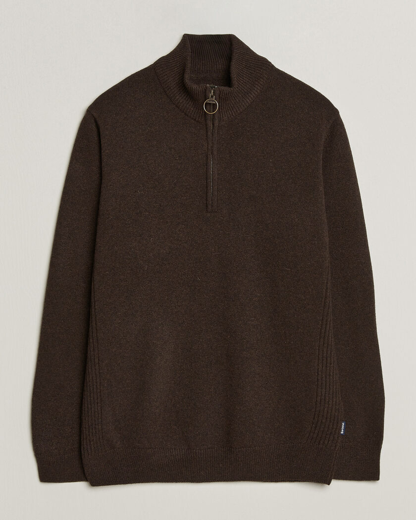 Barbour Lifestyle Holden Half Zip Dark Oak – Ruskea