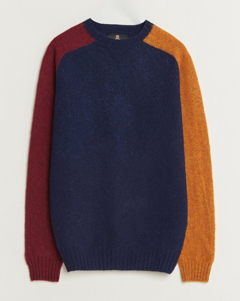 Barbour Lifestyle Scottish Made Block Colour Crew Navy – Sininen