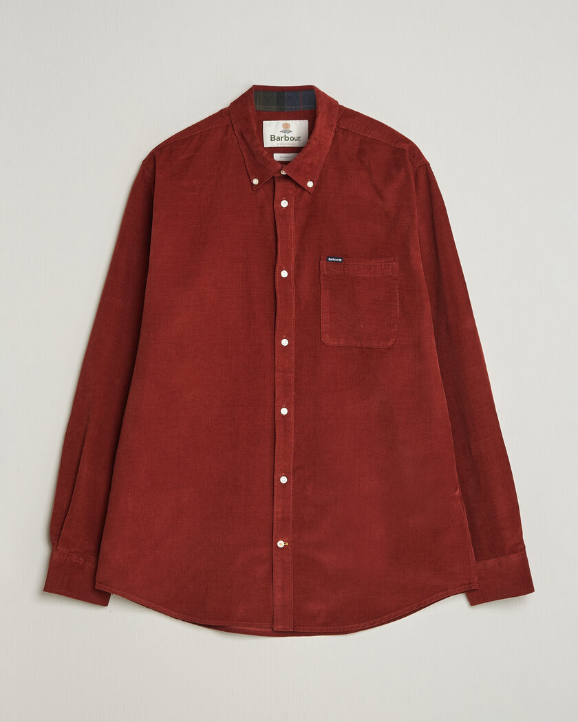 Barbour Lifestyle Ramsey Corduroy Shirt Russet Brown – Ruskea
