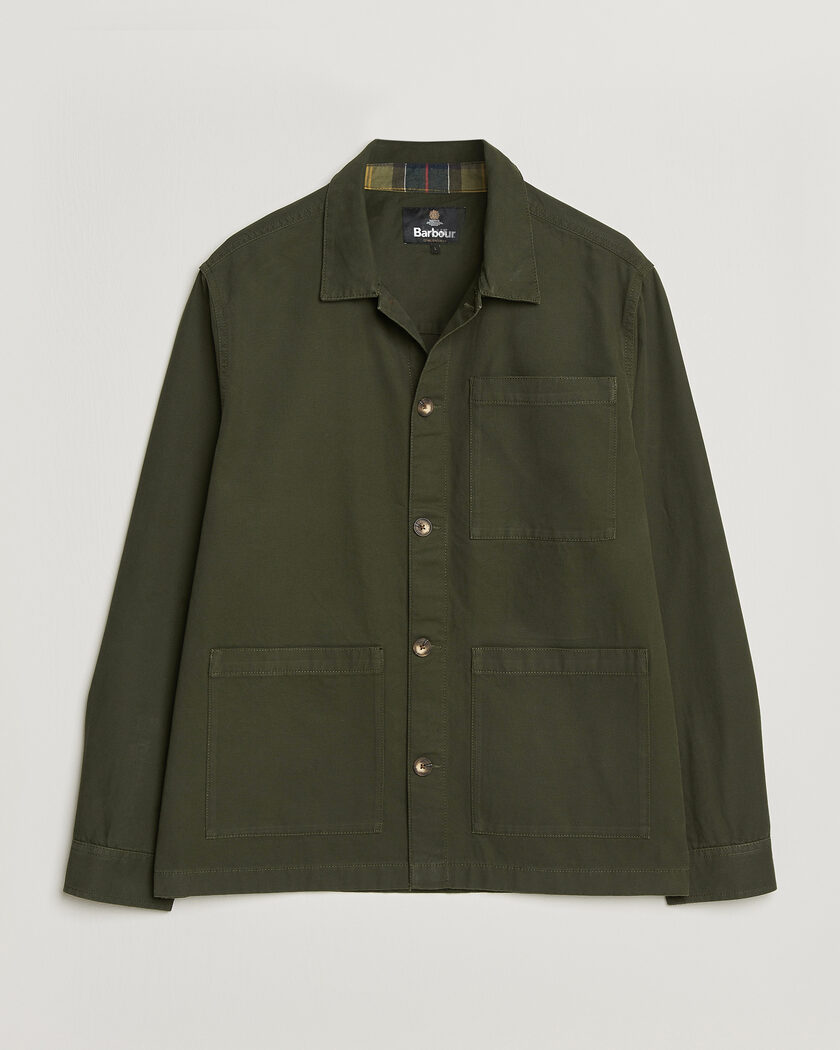 Barbour Lifestyle Tartan trimed Washed Overshirt Sage – Vihreä