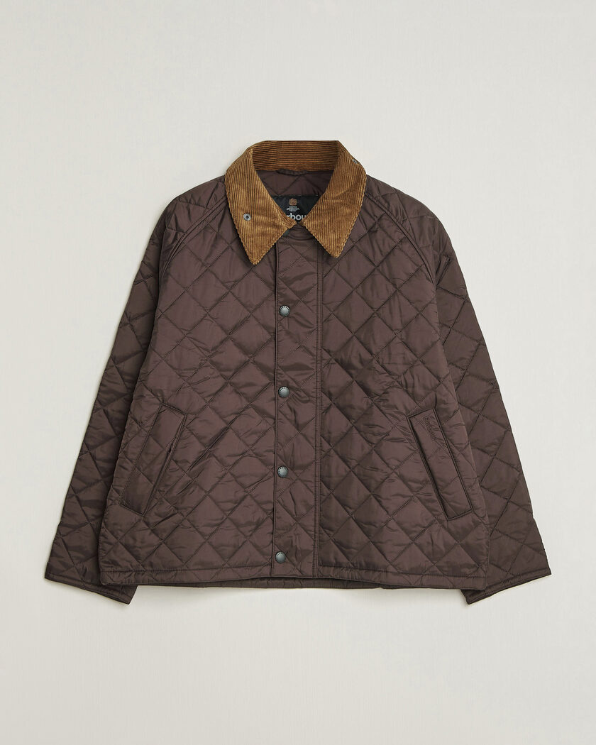 Barbour Heritage Oversize Transport Quilted Jacket Dark Brown – Ruskea