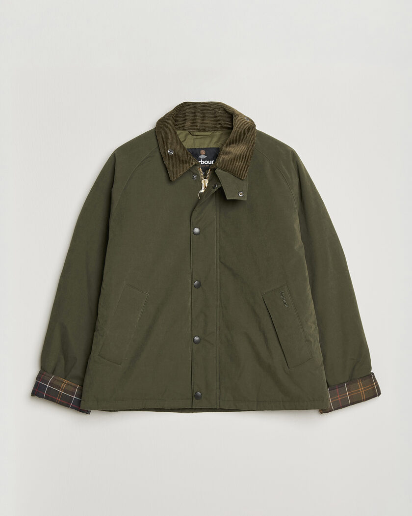 Barbour Heritage Padded Rollback Transport Jacket Olive – Vihreä