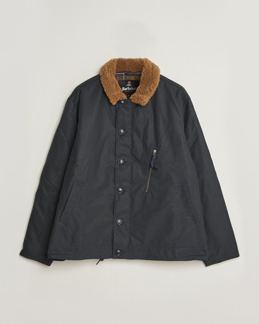 Barbour Heritage Macklow Wax Jacket Navy – Sininen