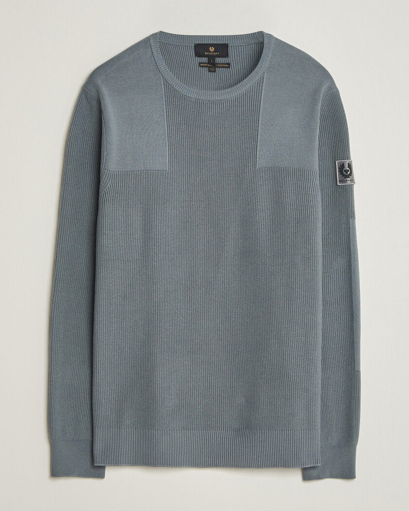 Belstaff Commander Knitted Crew Neck Atlantic Grey – Harmaa