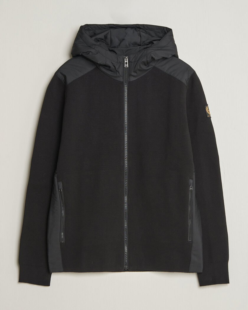 Belstaff Console Hooded Hybrid Jacket Black – Musta
