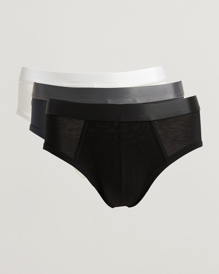 CDLP 3-Pack Y-Brief Warm Charcoal/Black/White – Monivärinen