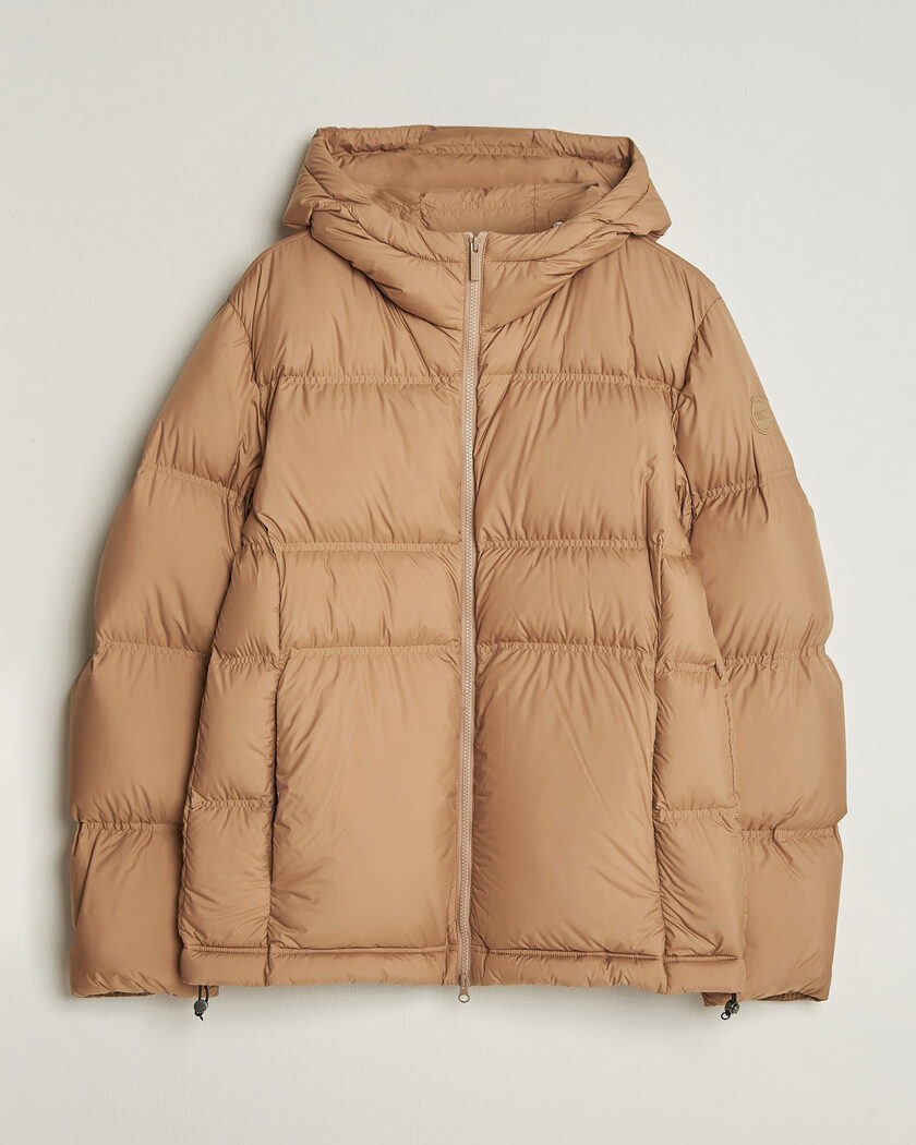 Colmar Hood Down Jacket Marrakech – Ruskea